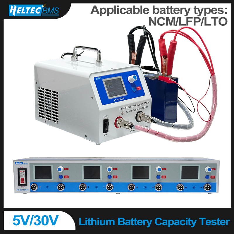 Battery Load Tester - Heltec 10A-50A Lade-/Entlade-Batteriekapazitätstester für 18650/21700 LiPo/LiFePO4