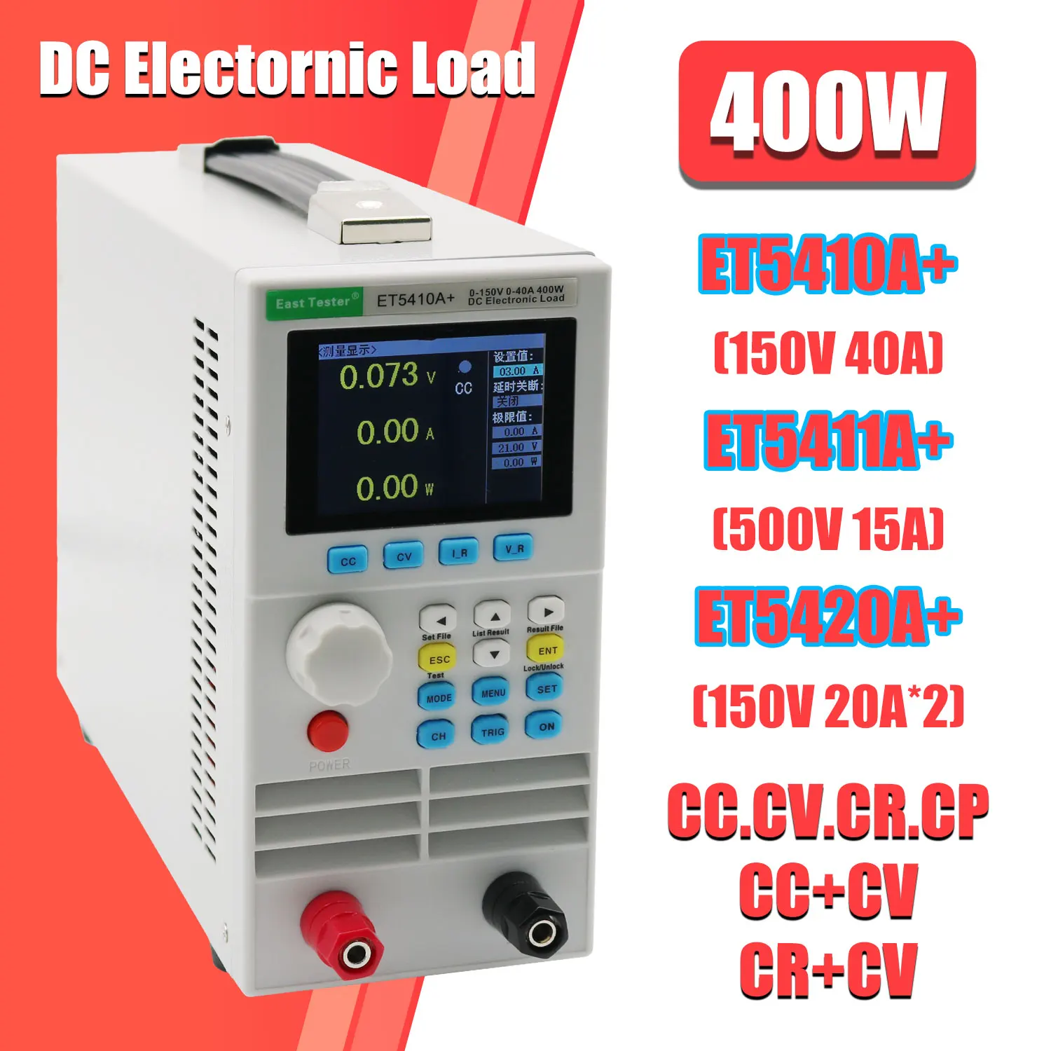 Battery Load Tester - DC Electronic Load Programmierbares ET5408A+ 5409