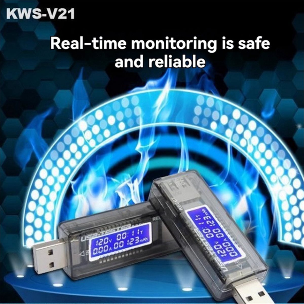 Battery Load Tester - DT75BG KWS-V21 USB-Tester QC2.0 DC 4-30V