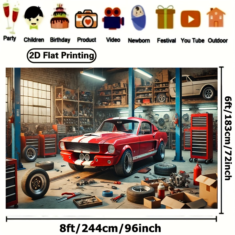 Klassische Auto-Garage Werksta – Auto Repair Shop Background Bewertung und Preis