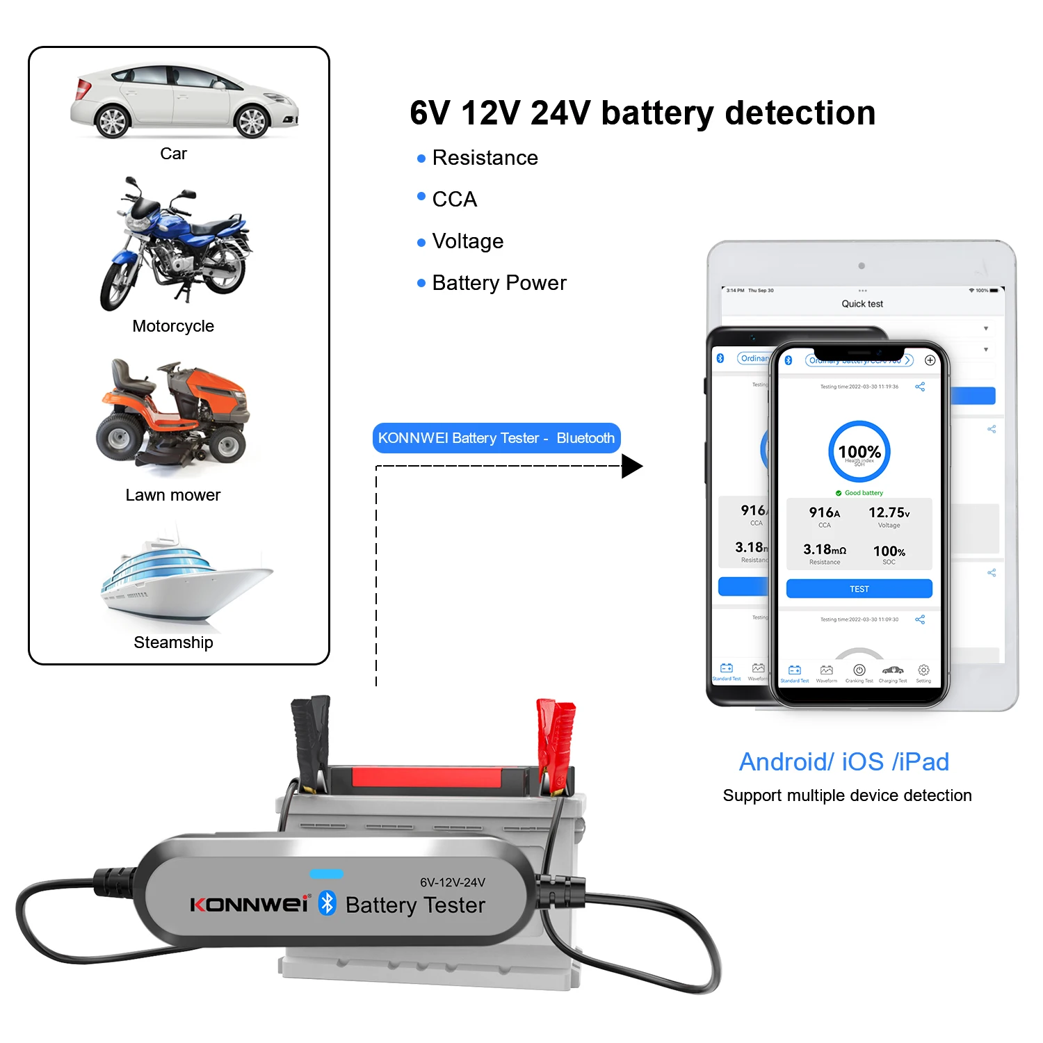 2026 KONNWEI BK200 Bluetooth 5 – Battery Load Tester Bewertung und Preis