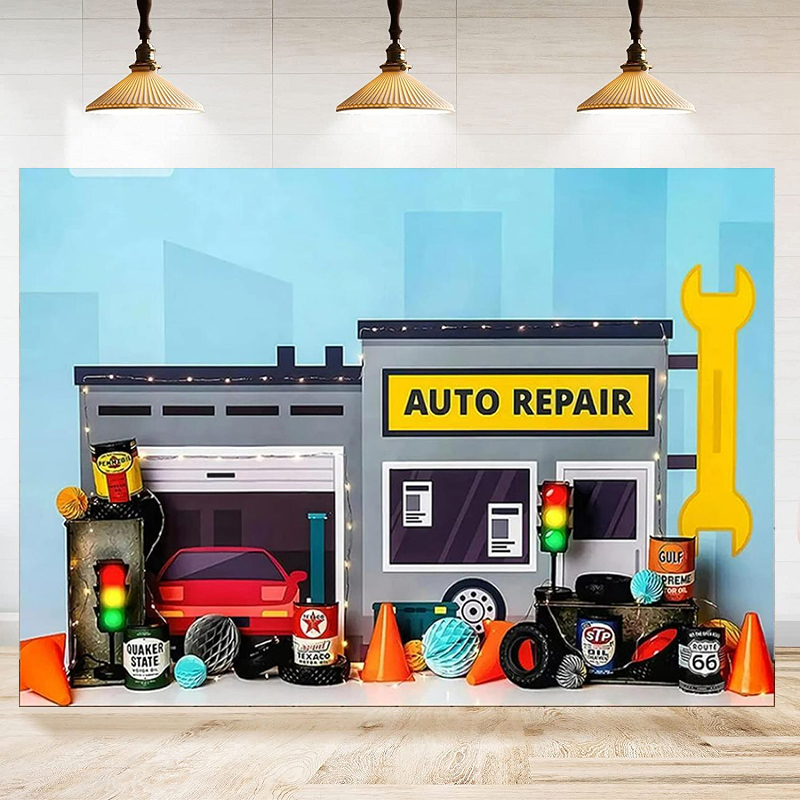Fotografie-Hintergrund für Aut – Auto Repair Shop Background Bewertung und Preis