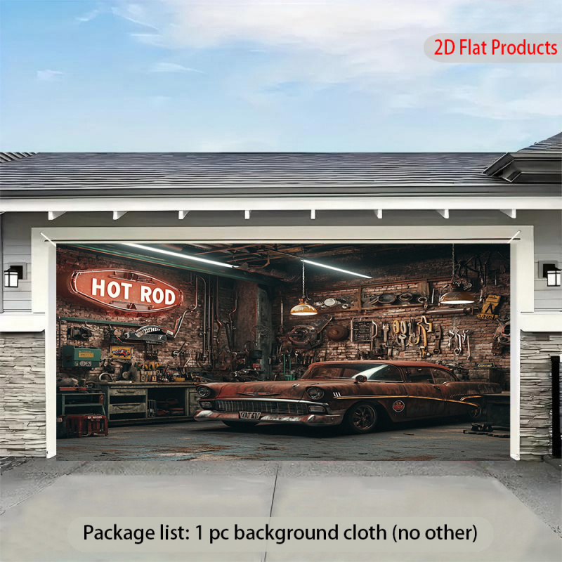 1Vintage Auto Garage Banner Hi – Auto Repair Shop Background Bewertung und Preis