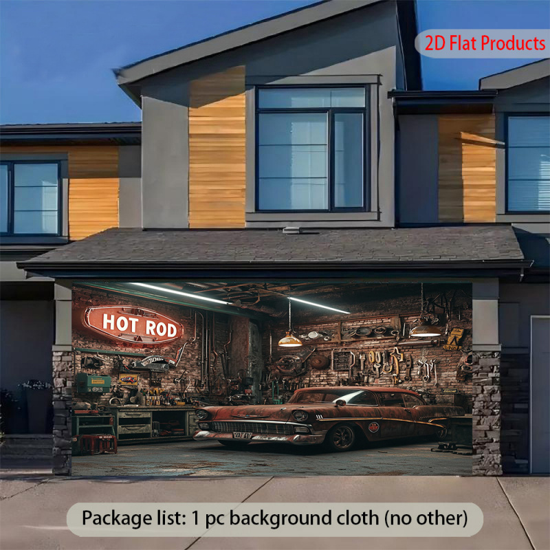 1Vintage Auto Garage Banner Hi – Auto Repair Shop Background Bewertung und Preis