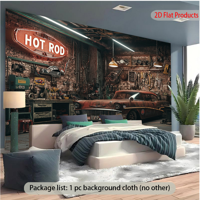 1Vintage Auto Garage Banner Hi – Auto Repair Shop Background Bewertung und Preis